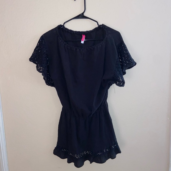 VSX black sun dress indie bikini beachy vibes super cute flowey summer bottoms - Picture 1 of 12